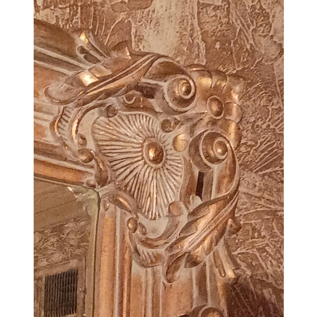 ROCCOCO style, GRAND SCALE, MASSIVE WALL-SIZED MIRROR, 19th century, with HAND CARVED , structural box framing, and hand...