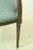 French Louis XVI Green Upholstered Open Armchairs - a Pair For Sale - Image 9 of 13