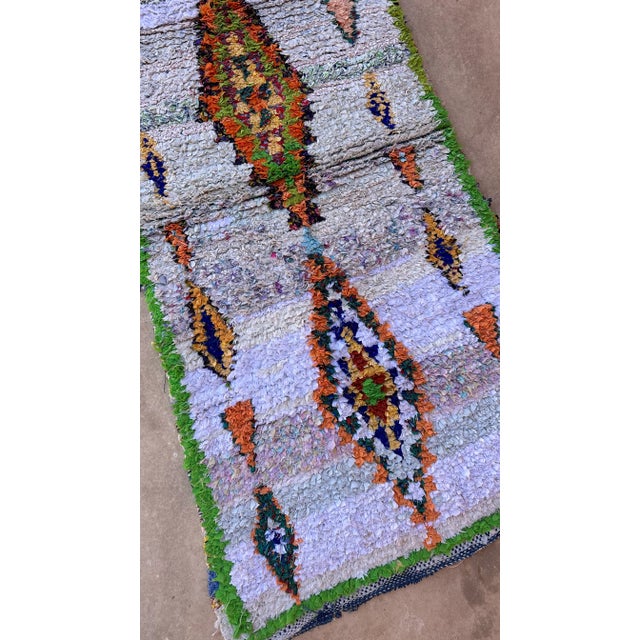 Cream 1980s Moroccan Colorful Vintage Rug - 2'9" X 5'6" Ft For Sale - Image 8 of 9