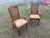 Vintage Mid Century Modern Walnut/Cane High Back Dining Armchairs Set of Two Needs New Upholstery For Sale - Image 10 of 12