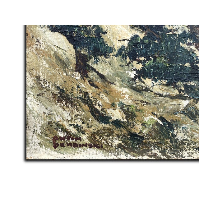 Modern Austrian Artist, Alpine Landscape, Oil on Panel, Mid-20th Century, Framed For Sale - Image 3 of 16