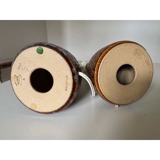 Table Lamps by Einar Johansen for Søholm Stentøj, 1970s, Set of 2 For Sale - Image 9 of 10