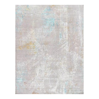 Pasargad Home Modern Beige Vsilk & Wool Area Rug- 9' 3'' X 12' 1'' For Sale