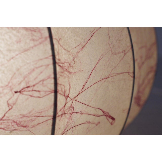 Mid-Century Modern Italian Coccoon Pendant Lampshade in Resin, 1960s For Sale - Image 16 of 18