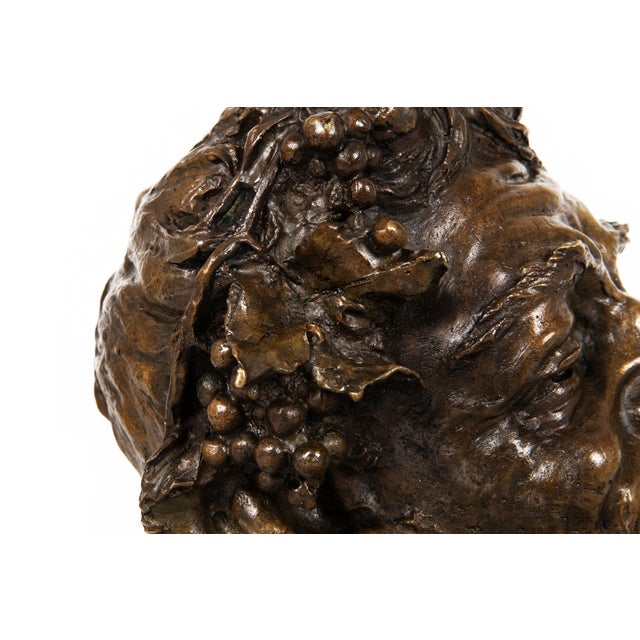 Italian Realist Bronze Bust of a Satyr Faun Attributed to Vincenzo Gemito For Sale - Image 14 of 18