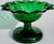 Late 19th Century Emerald Green Pressed Glass Compote, 19th Century, Petal Form For Sale - Image 5 of 7