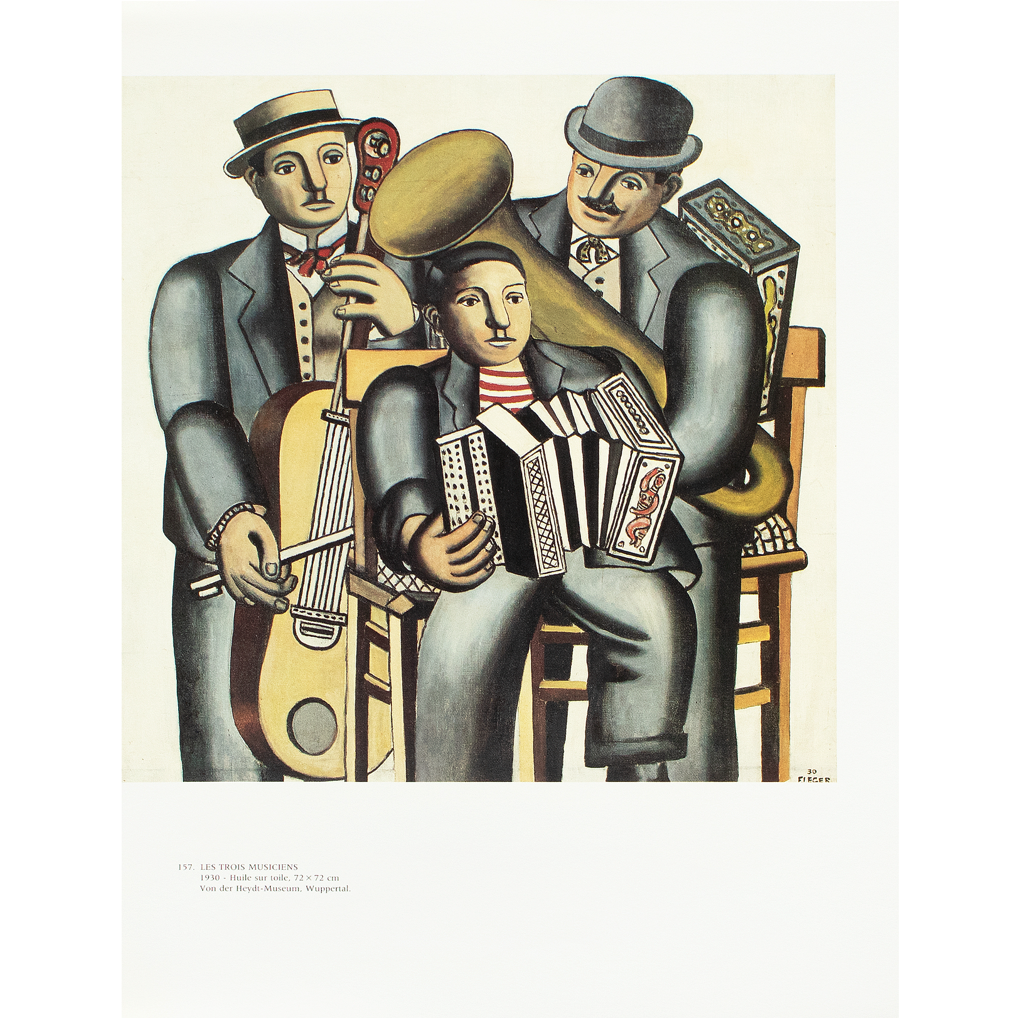 Fernand Léger(仏) 「The Three Musicians」 1990-after-fernand-leger-the-