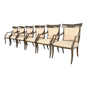 Ferguson Copeland Modern Regency Dining Armchairs, Set of Six