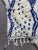Ivory and Blue Azilal Wool Rug - 7.4 X 6.1 Ft For Sale In Cleveland - Image 6 of 8