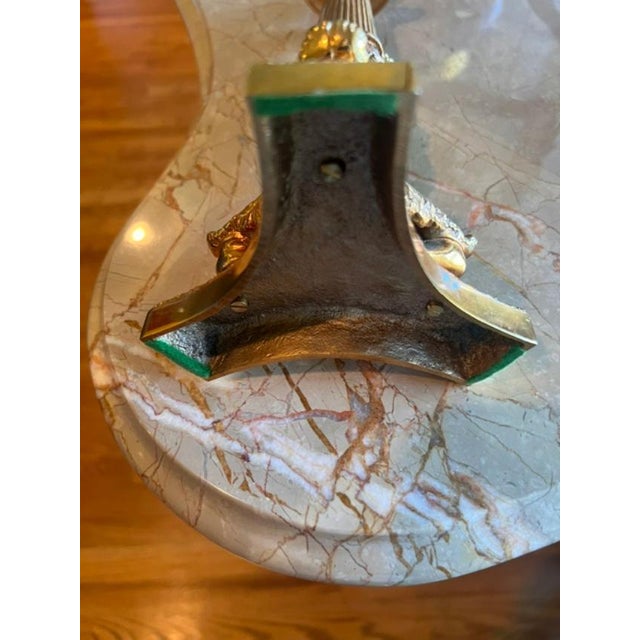French 19th Century Gilt Bronze Candlestick For Sale - Image 4 of 5
