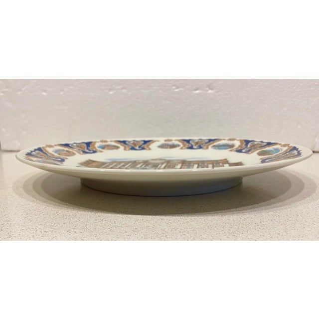 Richard Ginori 1960s Vintage Richard Ginori Trevi Fountain Decorative Plate For Sale - Image 4 of 8