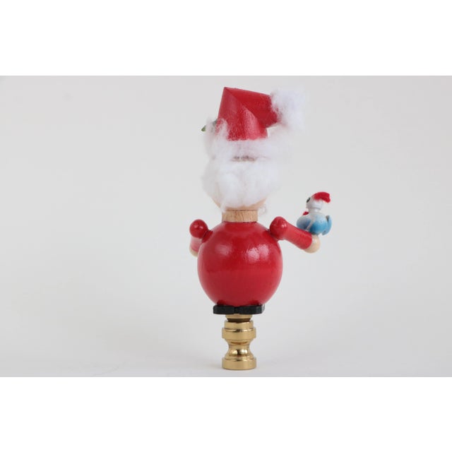 Steinbach German Wood Santa Lamp Finial For Sale - Image 4 of 5