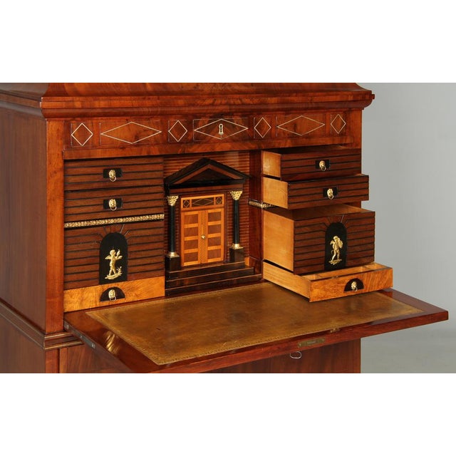 Danish Biedermeier Secretary with Secret Compartments, 1830 For Sale - Image 11 of 18