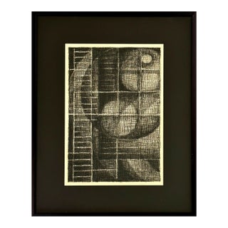 Minimalist “Traveler” Charcoal on Paper, Framed/Richard Serra/Sol LeWitt For Sale