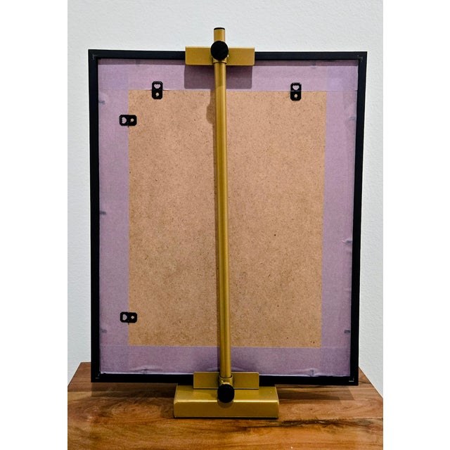 Gold Vintage Wall Street Bull & Bear Lucite Coaster Art For Sale - Image 8 of 8