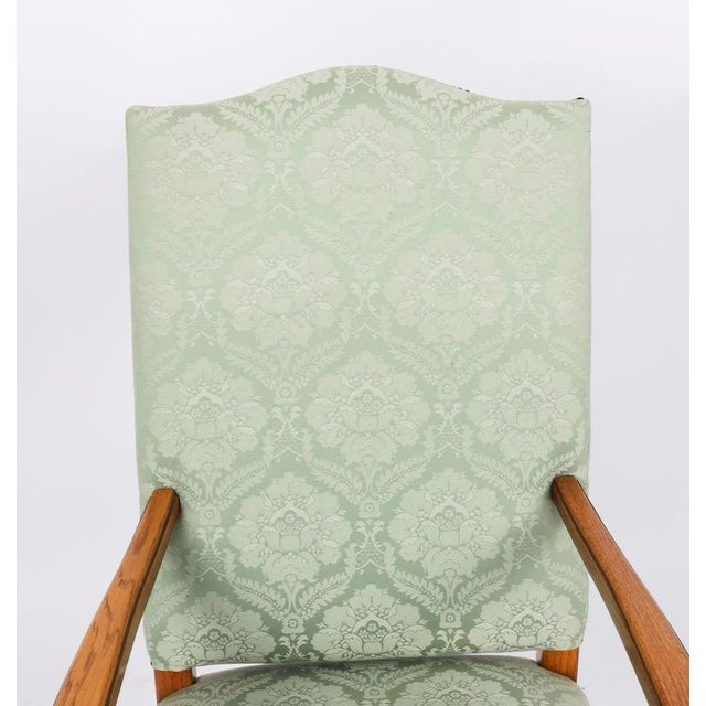 Vintage High Back Dining Chairs in Oak, Set of 8 For Sale - Image 9 of 18