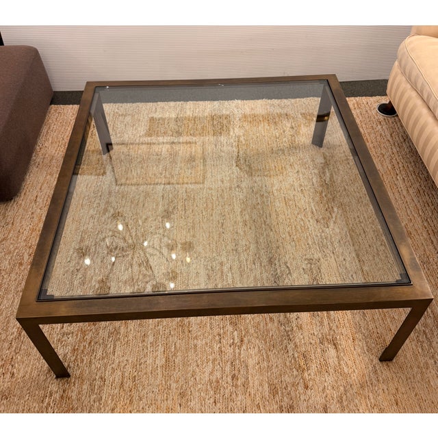 Circa 1970's John Wheatman Bronze Coffee Table For Sale - Image 9 of 12
