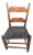 19th Century Early American Primitive Child's Ladderback Chair With Woven Leather Seat For Sale