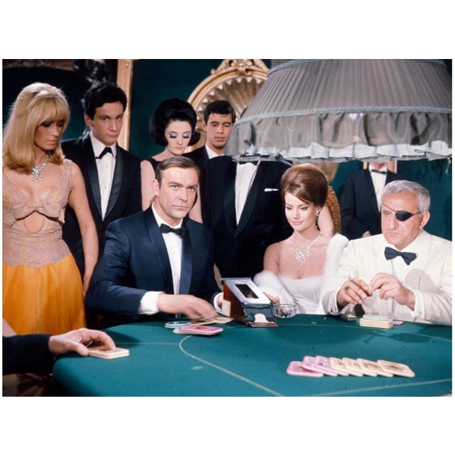 Thunderball Casino 1965 Scottish actor Sean Connery performs in character as James Bond with Italian actor Adolfo Celi as...