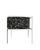 Collector Az1 Armchair Scribble Noir Fabric and White Lacquered Metal by Francesco Zonca For Sale - Image 4 of 6
