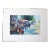 Vintage Painting of a Market, Original Art, Unframed on Canvas Board, Signed For Sale