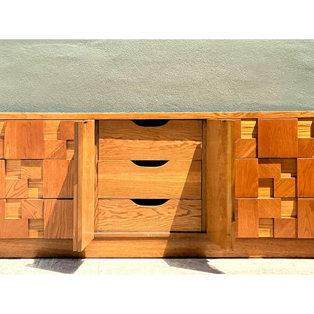 Vintage Lane Brutalist “Staccato” Mosaic Dresser For Sale In West Palm - Image 6 of 15