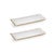 This beautiful rectangular tray has an elegant look and adds to any table's aesthetics with its contemporary design. Clear...