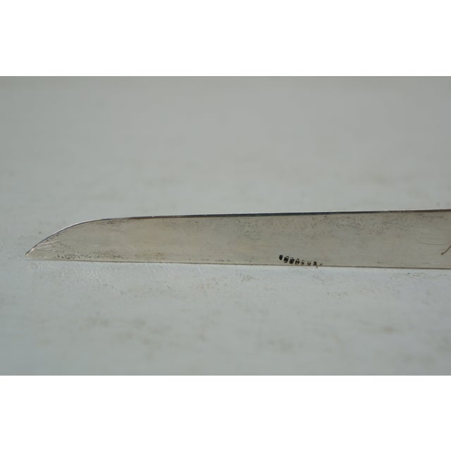 Silver Early 20th Century Garrard London Winston Churchill Sterling Silver Coin Letter Opener Paper Knife For Sale - Image 8 of 12