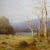 Quaint Pastoral Landscape by the Lake -19th Century Oil Painting For Sale - Image 4 of 10
