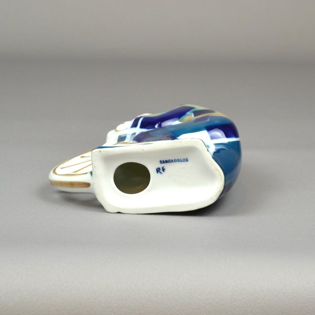 Ceramic Figure of a Woman Spinning Thread by Sargadelos For Sale - Image 7 of 8