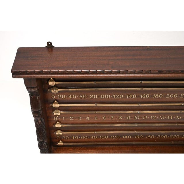 Wood Antique Victorian Snooker Scoreboard, 1880s For Sale - Image 7 of 12
