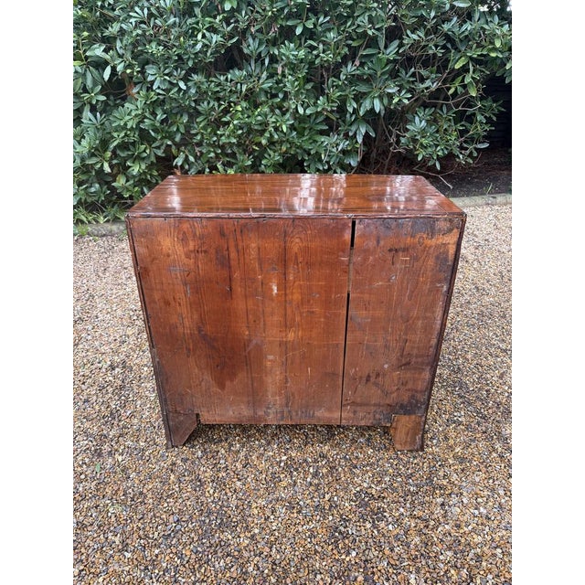 Georgian Mahogany Bow-Fronted Chest of Drawers, 1820s For Sale - Image 10 of 11
