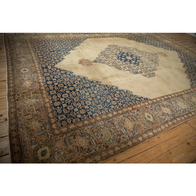 Transitional Vintage Distressed Tabriz Carpet - 8'4" X 11'2" For Sale - Image 3 of 13