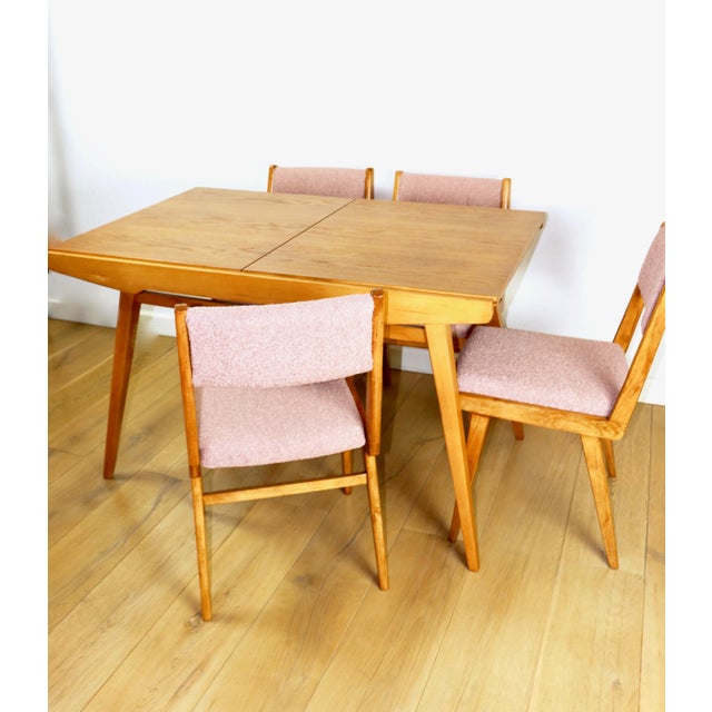 Vintage Pink Bouclé Chairs, 1975, Set of 6 For Sale - Image 15 of 18