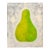 Contemporary Painting on Canvas by CL Auker, Large Green Pear For Sale