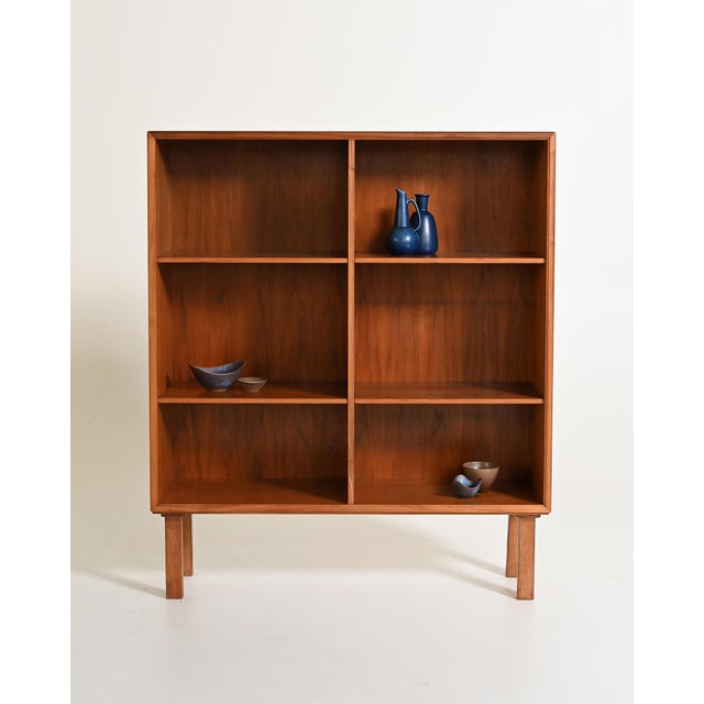 Brown Scandinavian Teak Bookcase, 1960s For Sale - Image 8 of 8