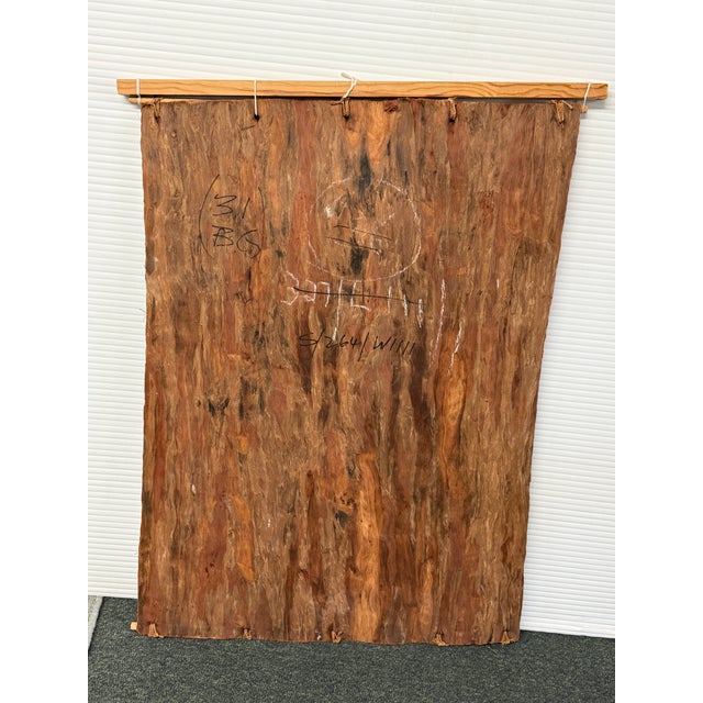 Tribal Art Aboriginal Bark Painting For Sale - Image 3 of 12