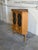 Danish oak corner cabinet in style of Henning Kjærnulf, featuring elegant Scandinavian craftsmanship and a space-saving...