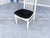 1990s Mid-Century White Slatted Dining Chairs With Black Vinyl Seats - Set of 6 For Sale - Image 14 of 14