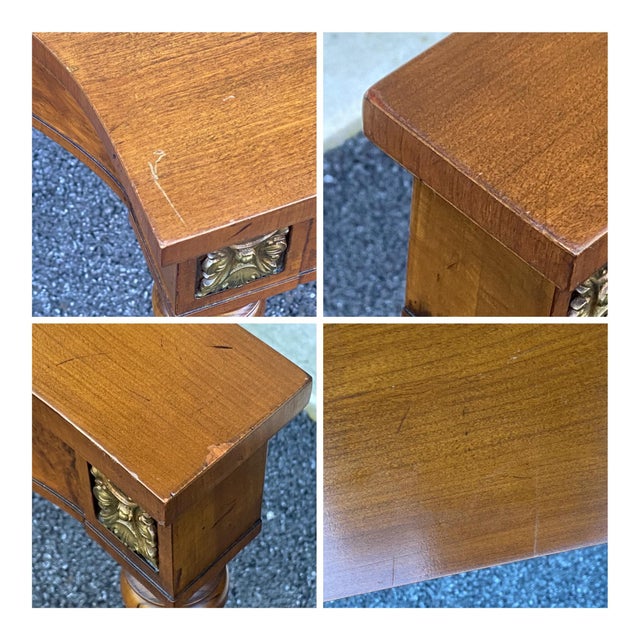 French Louis XVI Style Console Table by Fine Arts Furniture Grand