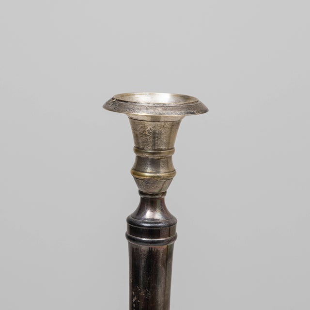 20th Century French Brass Candlesticks - A Pair For Sale - Image 13 of 18
