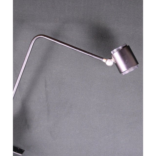 Modern Tall Black Metal Sconce in , West Germany, 1970's For Sale - Image 9 of 12