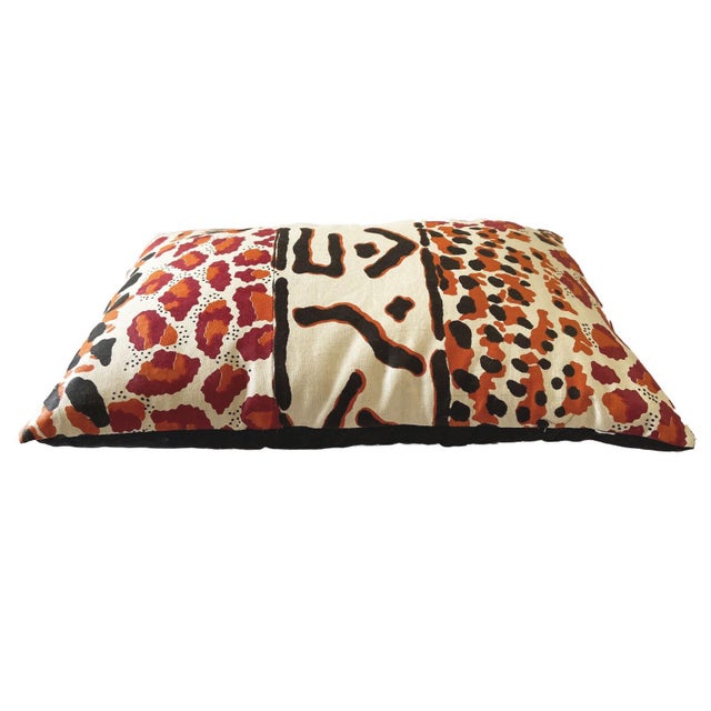 African Custom Made Animal Print Lumbar Pillow 17" W For Sale - Image 3 of 5