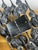 Black Wrought Iron and Glass Wall Lamps, 1960s, Set of 2 For Sale - Image 8 of 9