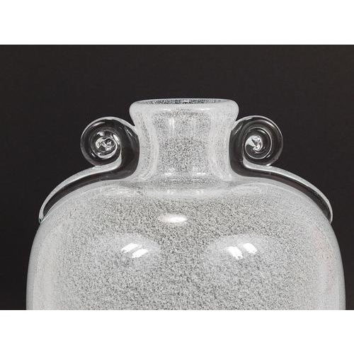 Pulegoso Bubble Vase with Handles from Seguso Vetri Darte, Murano, Italy, 1950s For Sale - Image 3 of 17