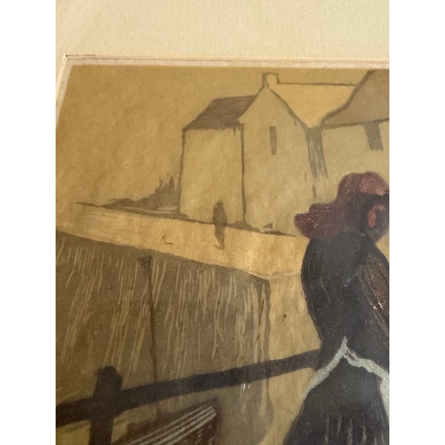 1960s “Waiting for the Boat” Signed & Numbered Limited Edition Nautical Artwork | Possible Etching | R. L. Howey For Sale - Image 5 of 9