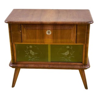Vintage Turntable Bar Cabinet, 1930s For Sale