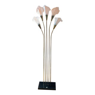 1970s Calla Lilly Floor Lamp For Sale