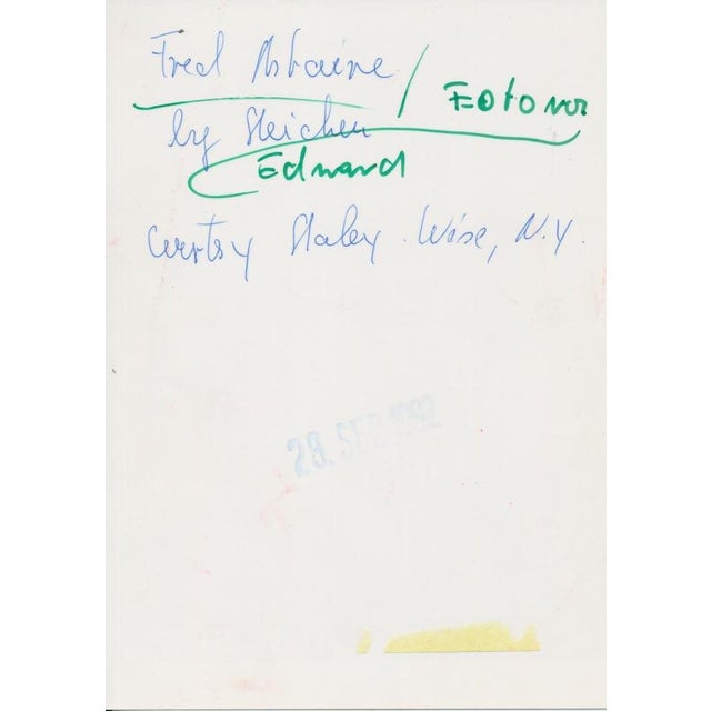 Edward Steichen – Fred Astaire, 1927 – This iconic portrait of legendary entertainer Fred Astaire was taken in 1927 by...