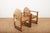 Wood Arts and Crafts Oak Armchairs with Velour Upholstery, Set of 2 For Sale - Image 7 of 13